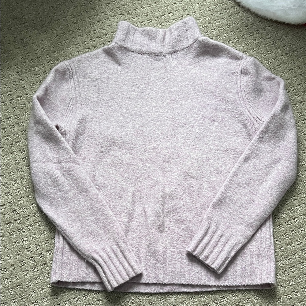 J. Crew Light Purple Turtleneck Sweater